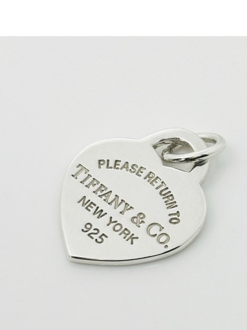 Return to Tiffany Small Heart Tag Pendant or Charm in Sterling Silver
